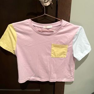 (5 for $10) ROMWE colorblock tee
